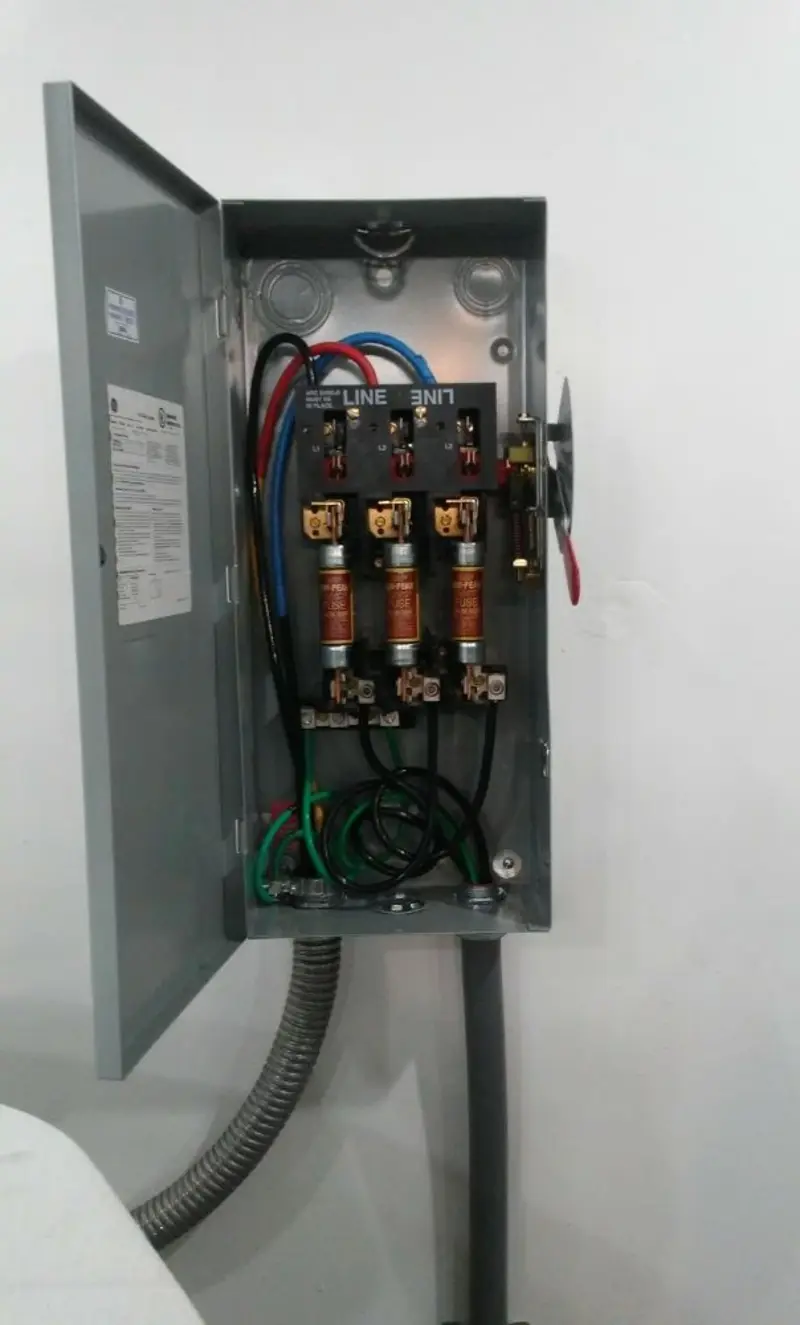 Three-phase disconnect switch installed for Electrical Wiring & Rewiring in Olmsted Falls