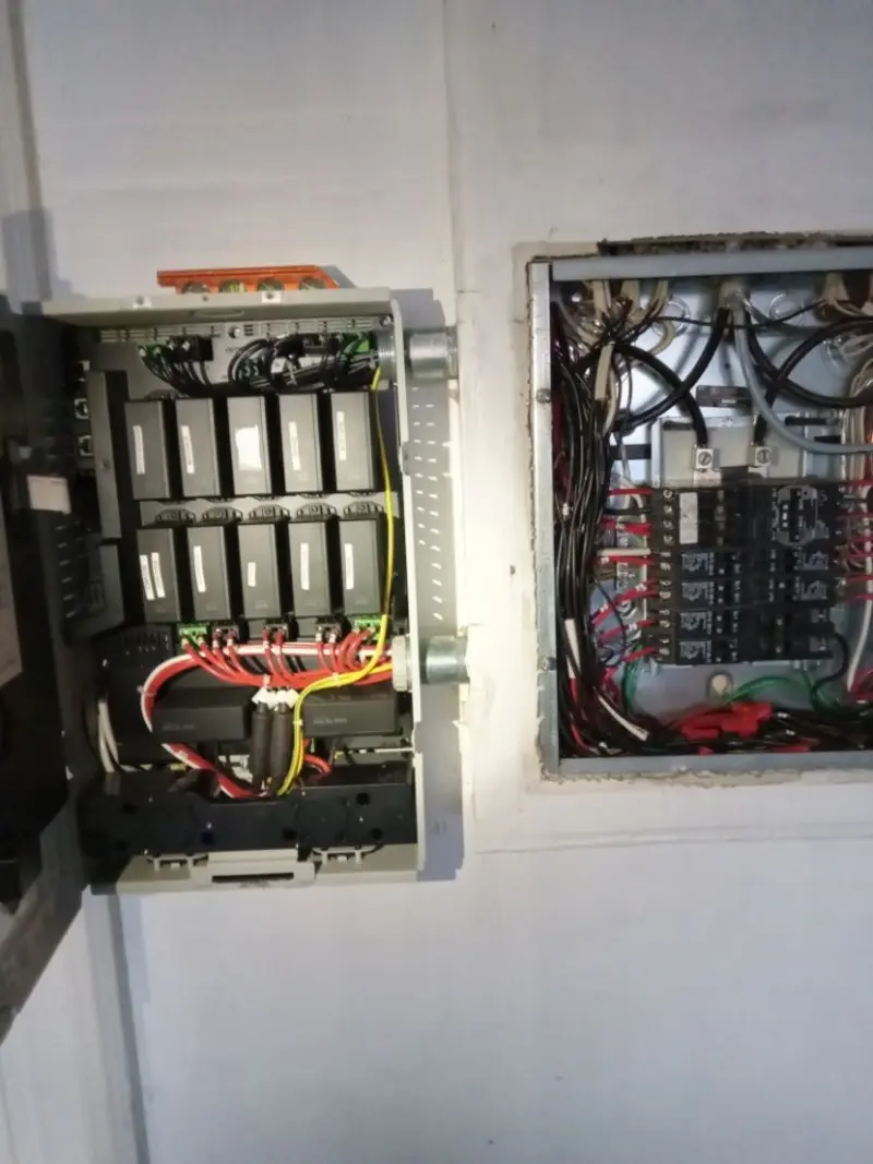 Electrical panel upgrade completed for Security Camera Wiring in Olmsted Falls